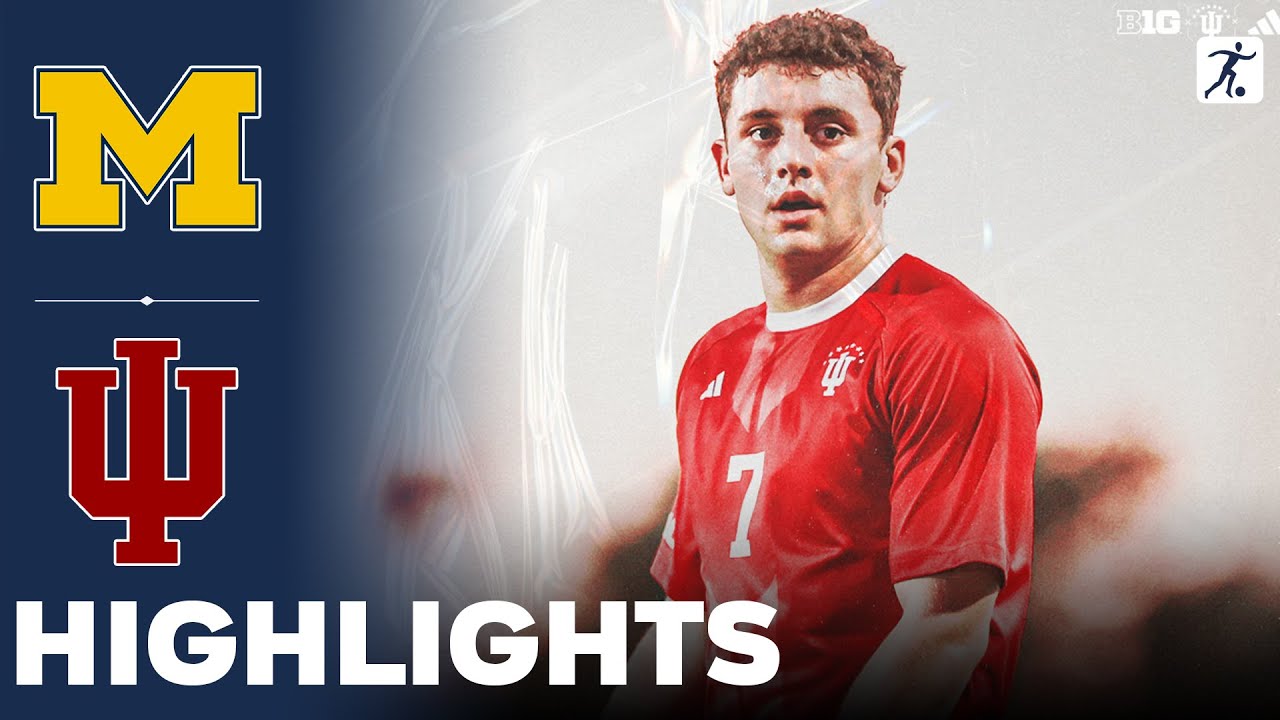 Michigan vs Indiana | NCAA College Soccer | Highlights - October 15, 2024