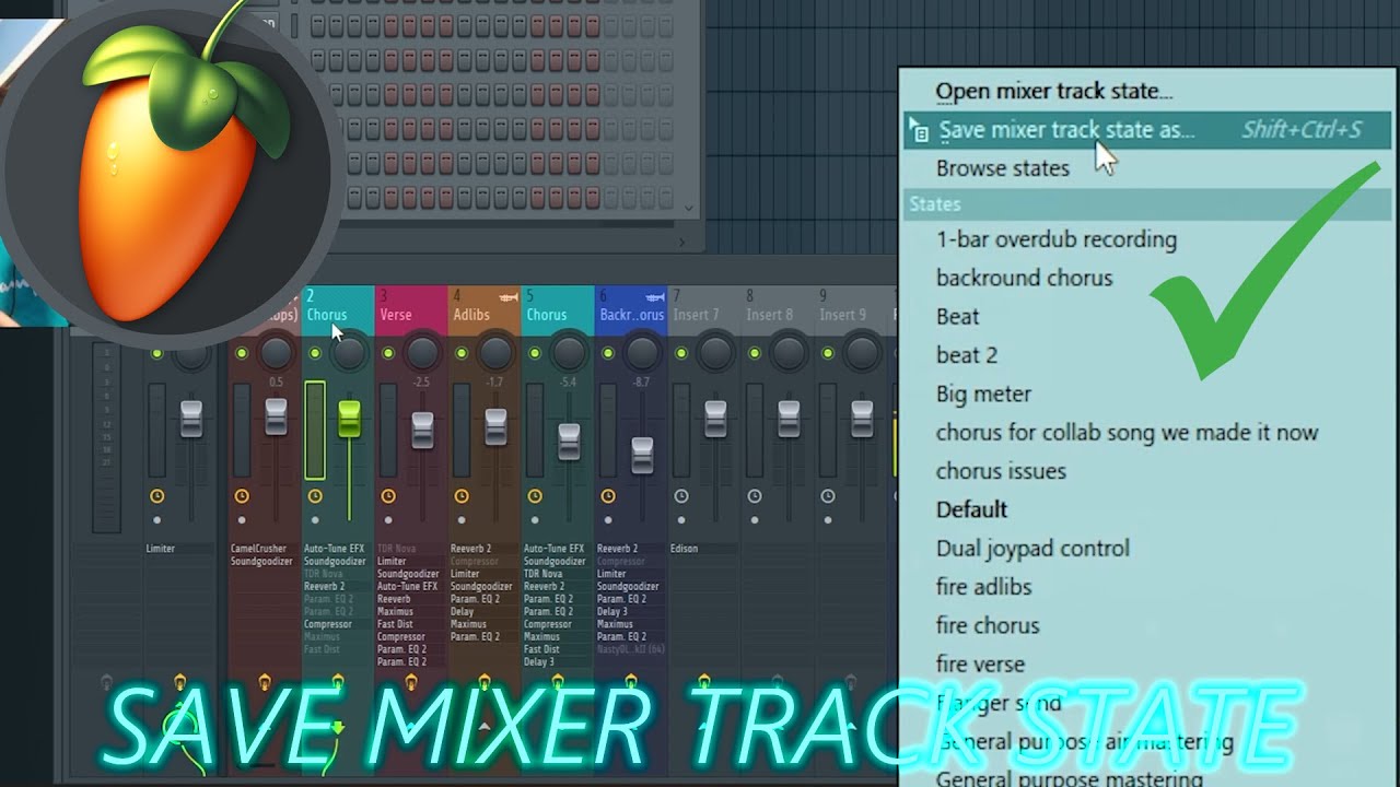 How to Save Mixer Presets in FL Studio to save a BUNCH of time