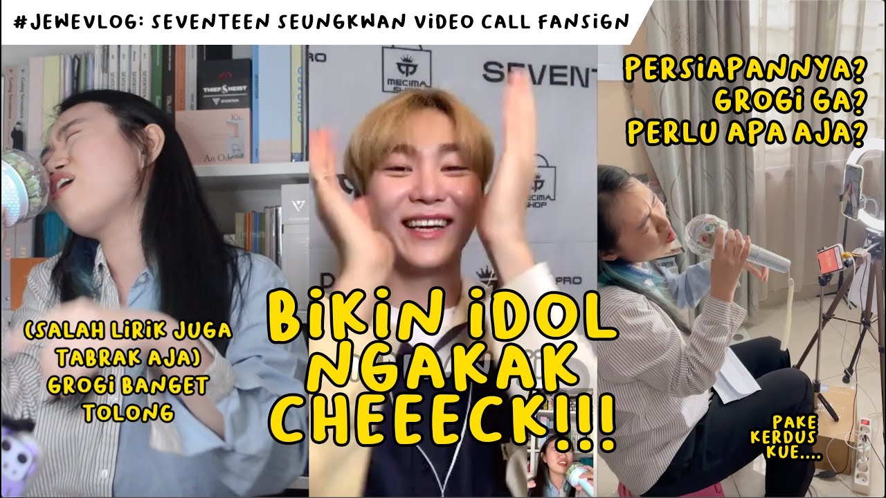 VIDEO CALL FANSIGN WITH SEUNGKWAN!! [I MADE SEUNGKWAN LAUGHED ✅!!] #JeWeVLOG