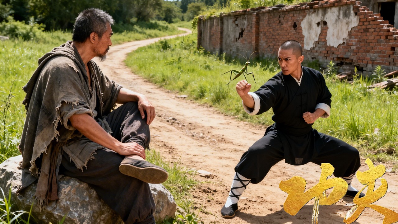 武狀元功夫無敵，詠春大師一招借力打力，攻破螳螂拳！🔥#功夫 #武俠 #動作 #經典 #佛山贊師傅 #元彪 #元華 #邵美琪 #李思欣 #洪天明