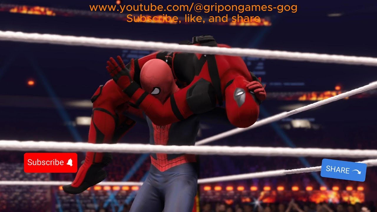 WWE 073 FULL Deadpool vs Spider-Man | Epic WWE Fight!