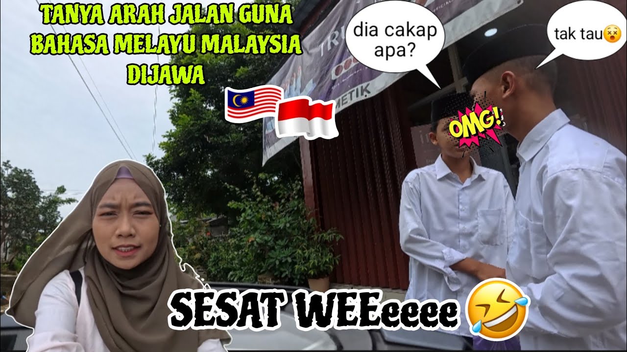 TANYA ARAH JALAN GUNA BAHASA MELAYU MALAYSIA DIJAWA❗️