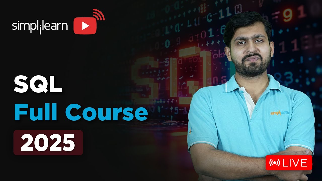 SQL Full Course 2026 | SQL Tutorial for Beginners | SQL Beginner to Advanced Training | Simplilearn