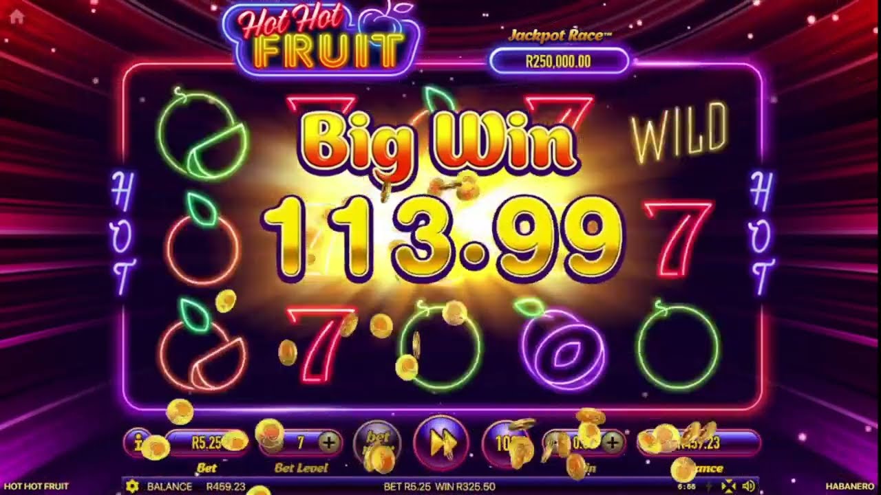 Hot Hot Fruits - Feature Hunting Session with R250 Gameplay