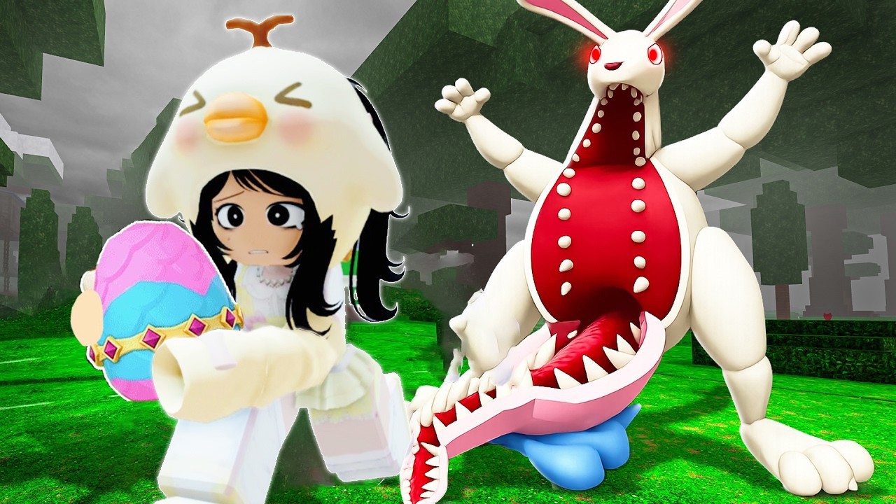 😱 IL CONIGLIO PASQUALE ORA &egrave; un MOSTRO su 99 notti nella foresta! ROBLOX
