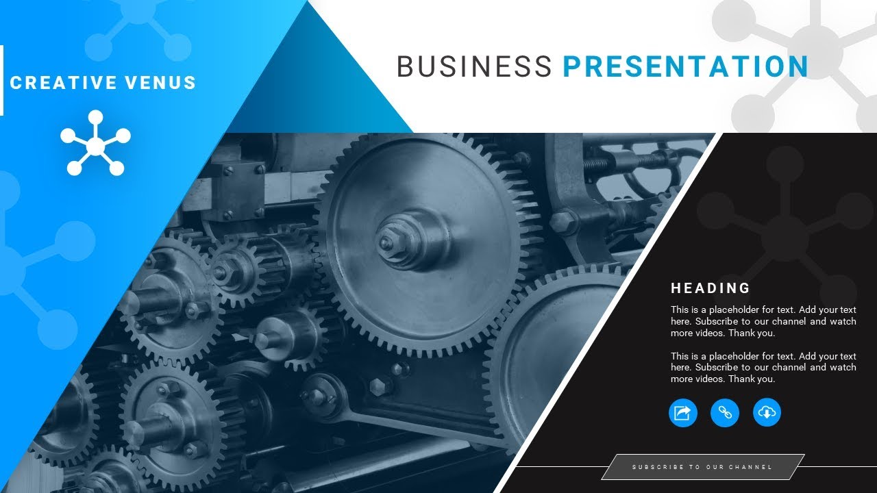 How To Create a #Cover #Slide for #Mechanical or Technical Industry Presentation in PowerPoint PPT