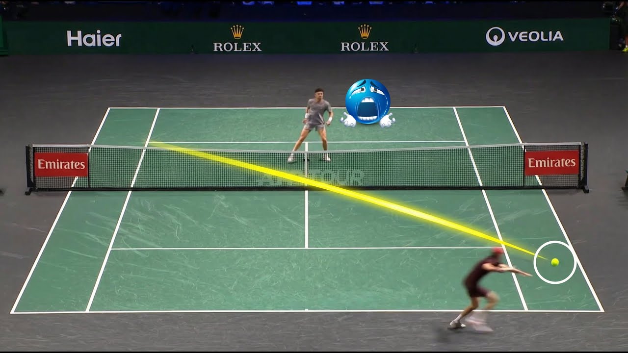 +33 Times Jannik Sinner Found an IMPOSSIBLE Angle