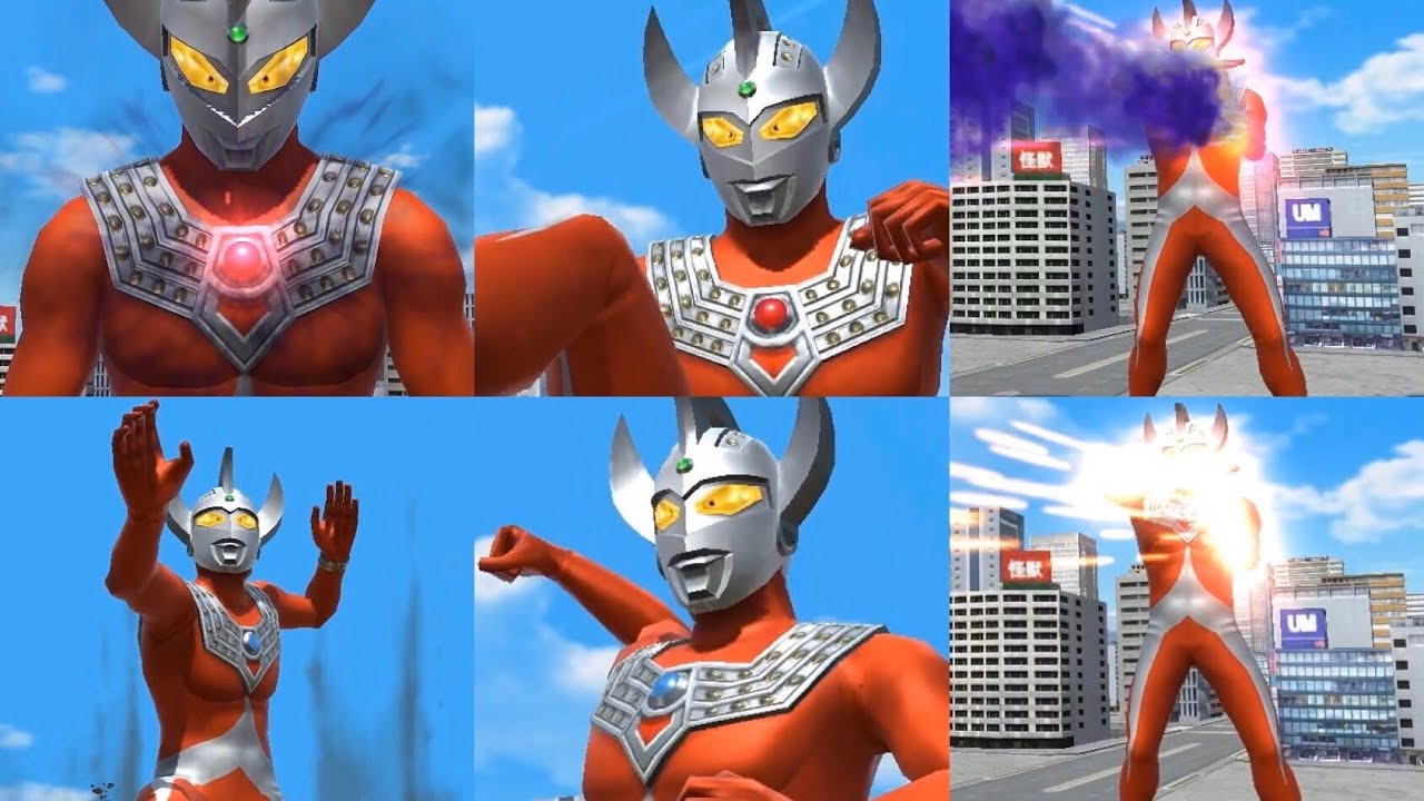 【ウルバト】闇堕ちウルトラマンタロウ＆ウルトラマンタロウ【攻撃・必殺技等モーションまとめ】 Ultraman Taro Attack motion