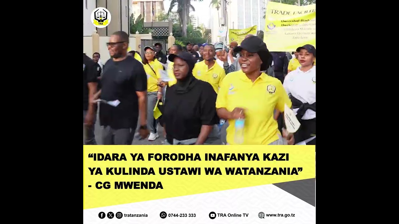 IDARA YA FORODHA INAFANYA KAZI YA KULINDA USTAWI WA WATANZANIA 