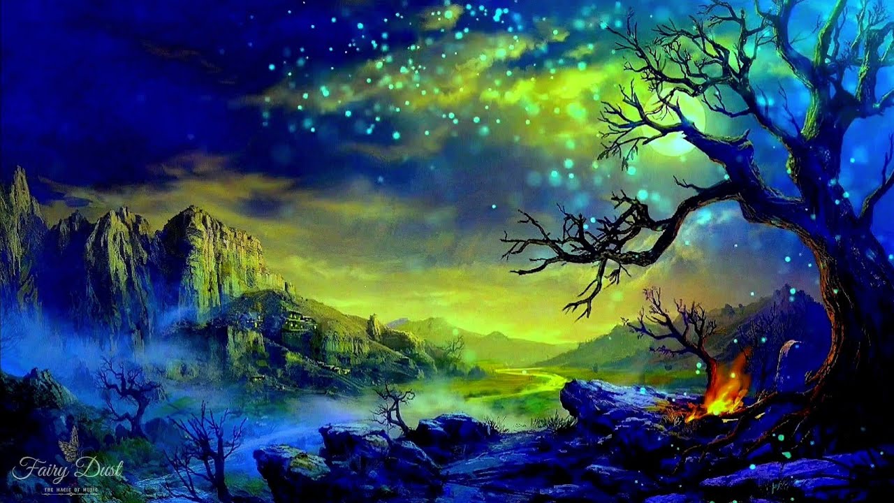 The Enchanted Mountains | ASMR Night Ambience | No Music | Mountain Forest & River | @Fairy.Dust.Music.