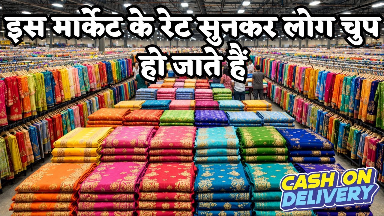 इस मार्केट के रेट सुनकर लोग चुप हो जाते हैं | Kesaria Textile | Saree Manufacturers In Surat | Saree
