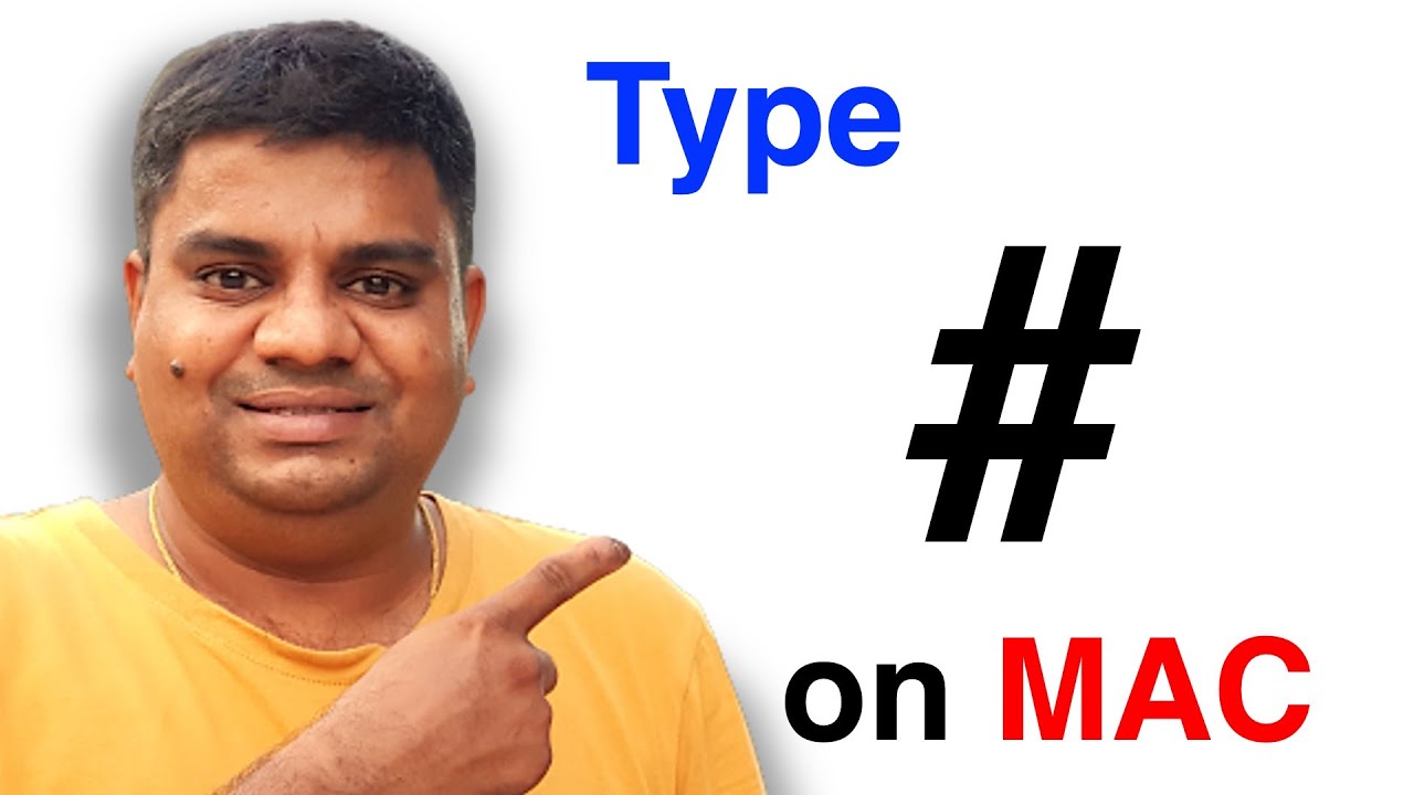 How to type Hashtag (#) on MAC Keyboard  [ MacBook Air / Pro ]