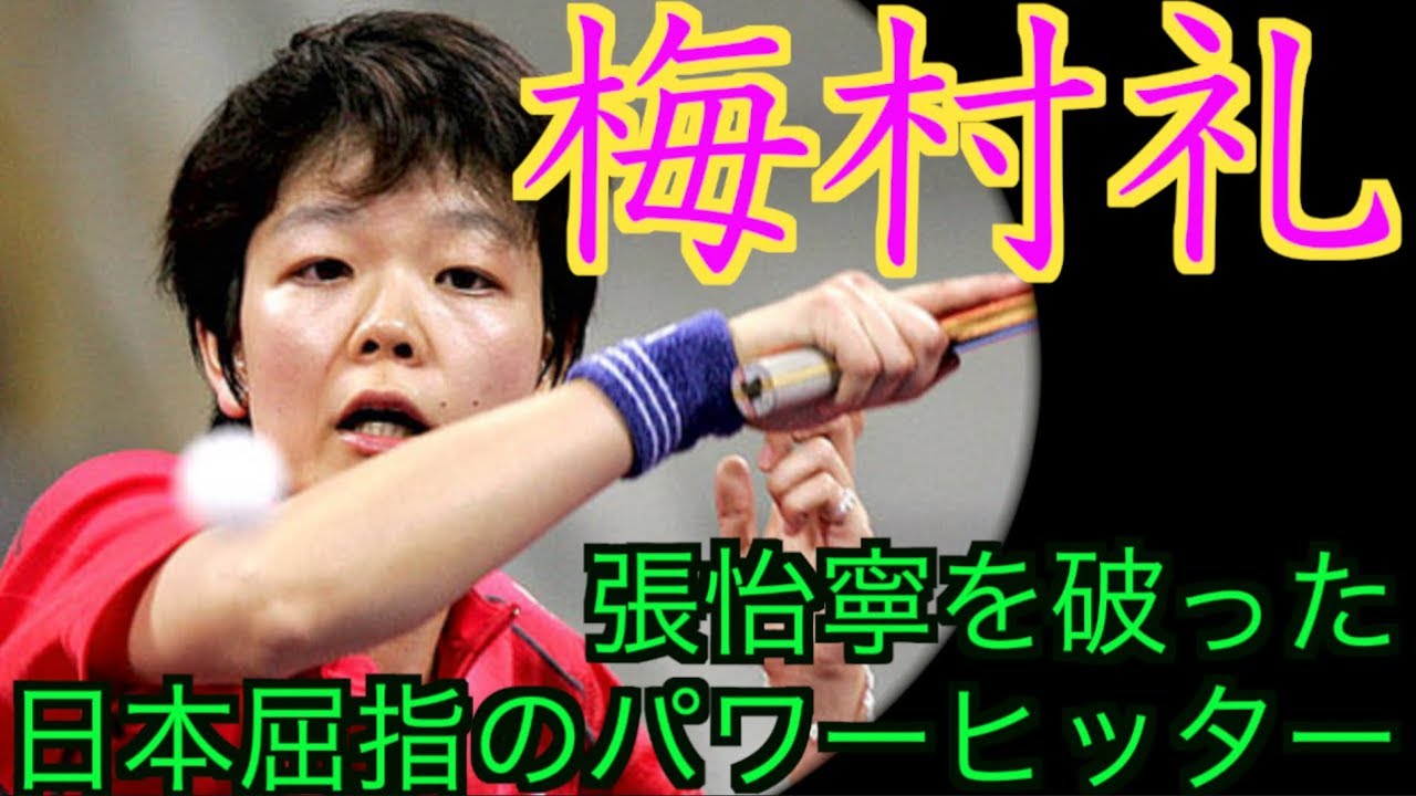 【卓球】日本屈指のパワーヒッター：梅村礼【張怡寧を破った日本選手】
