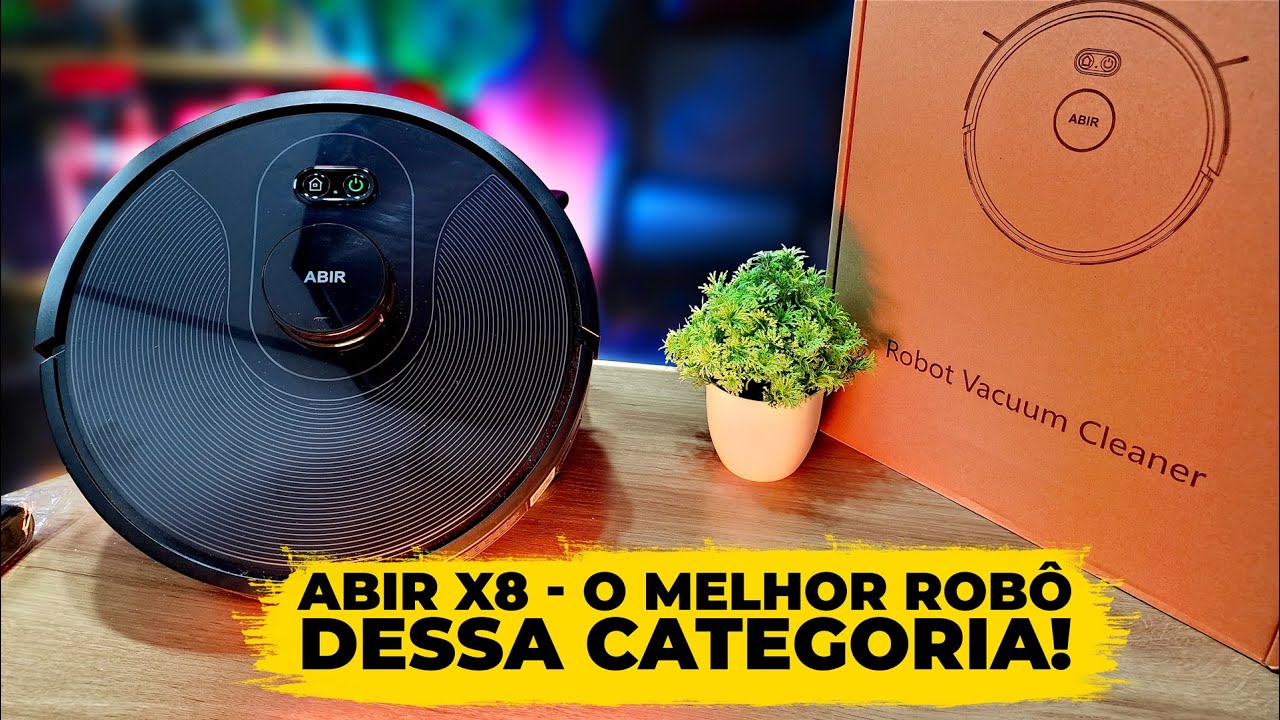 O MELHOR ROBÔ ASPIRADOR PRA COMPRAR EM 2024? Abir X8 ASPIRA, PASSA PANO SUPER BEM E FAZ MUITO MAIS!