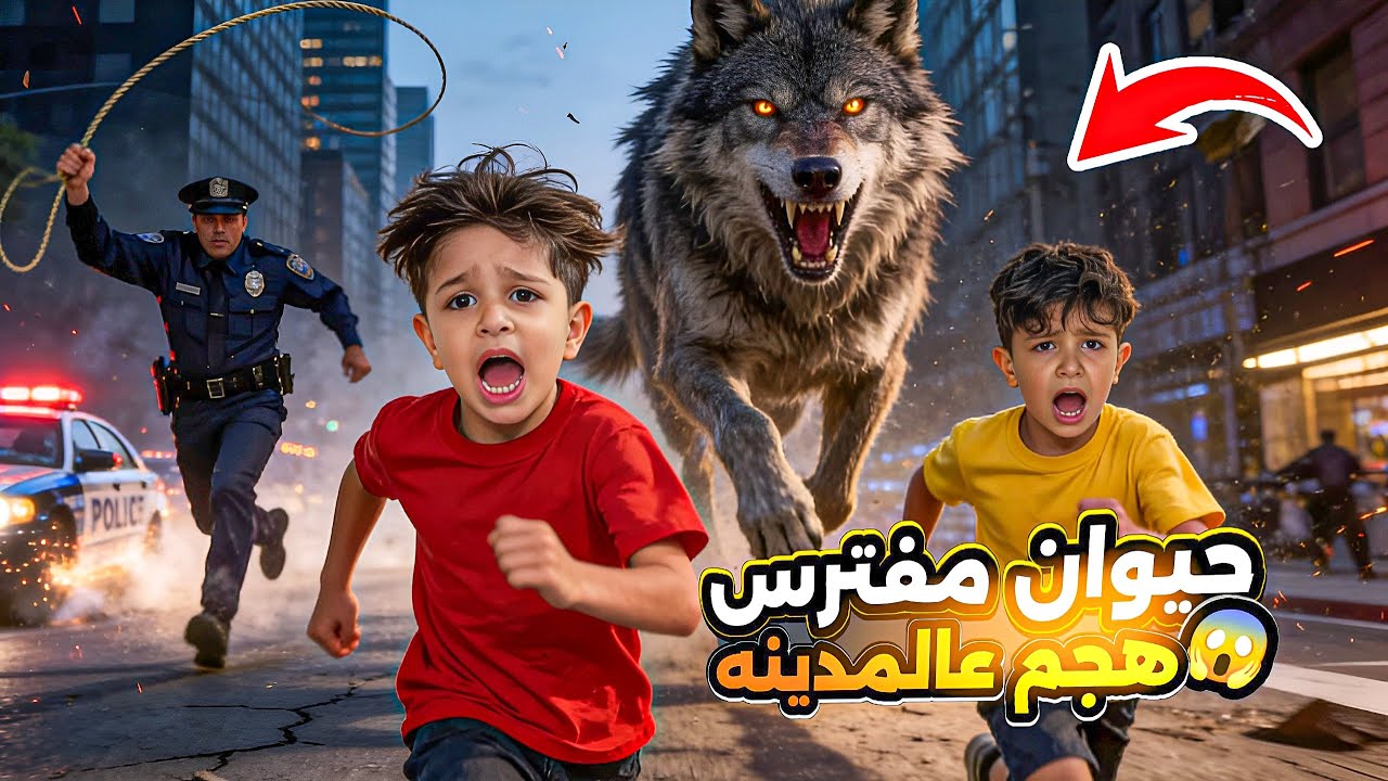 اجانا تحذير ⚠️ 🚨لأخطر حيوان مفترس داخل المدينة ‼️كان أصعب يوم مليىء بالخوف 😱😭
