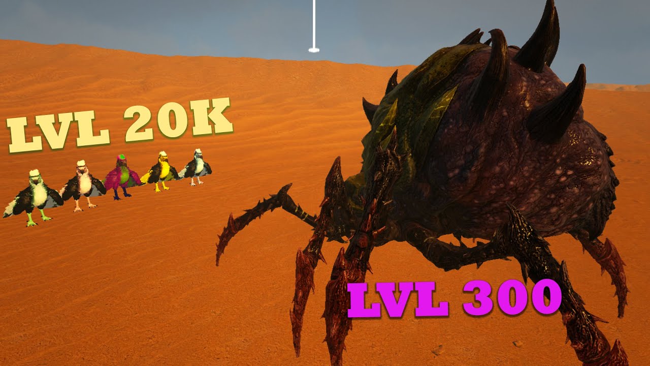 Broodmother BOSS Lvl 300 VS 5 Eagles Lvl 20k - 