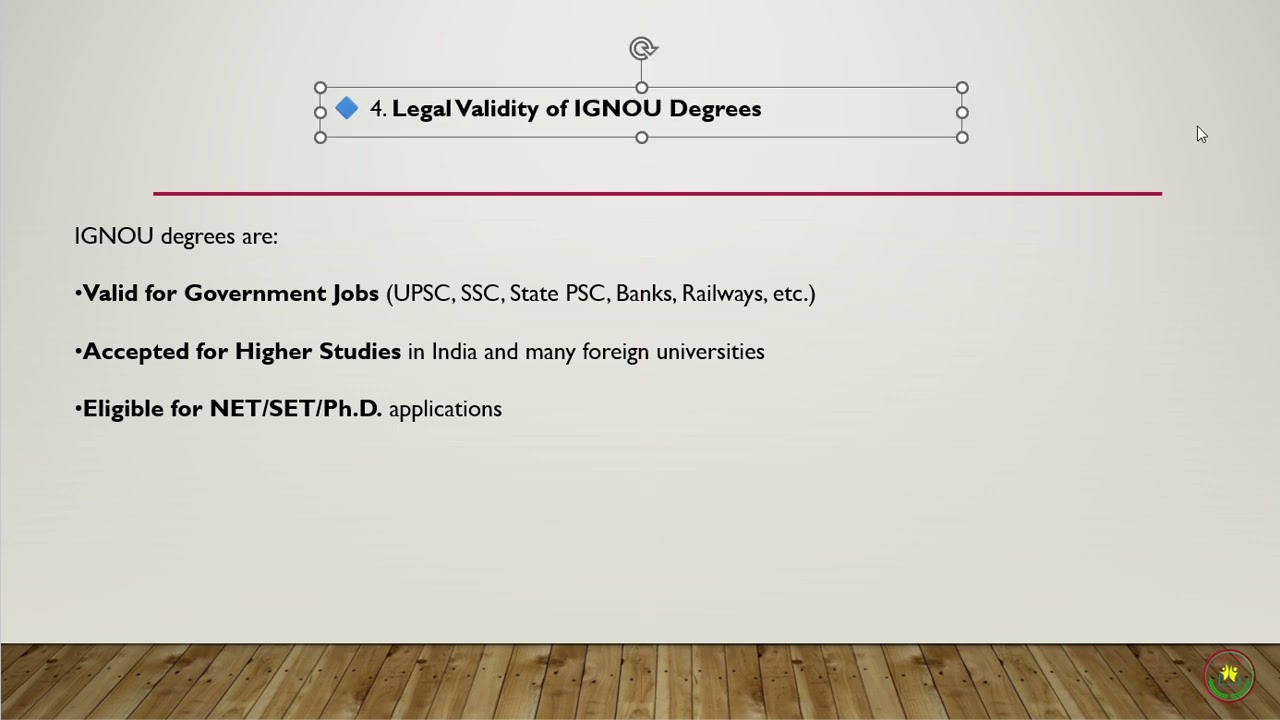 IGNOU -  Recognition & Approvals!