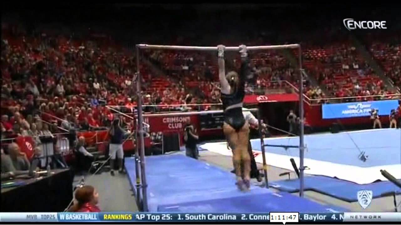 Stephanie Miceli (Arizona State) 2015 Uneven Bars vs Utah 9.725
