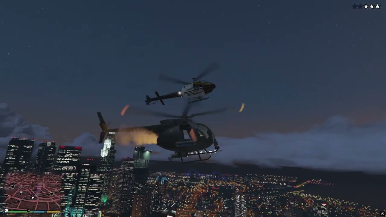 gta v rampage  fire the machine guns and rocket in Helicopter