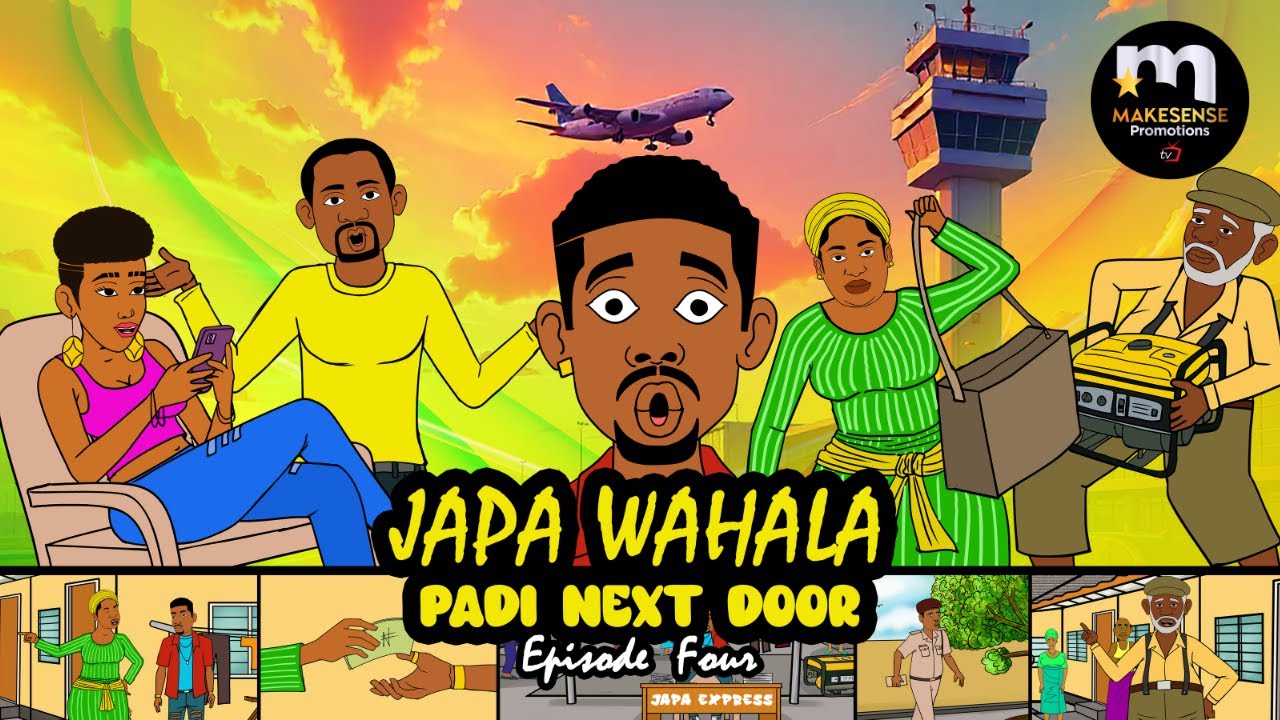 Episode 4: Padi Next Door (Japa Wahala ✈️🤣) | Naija Animation Comedy