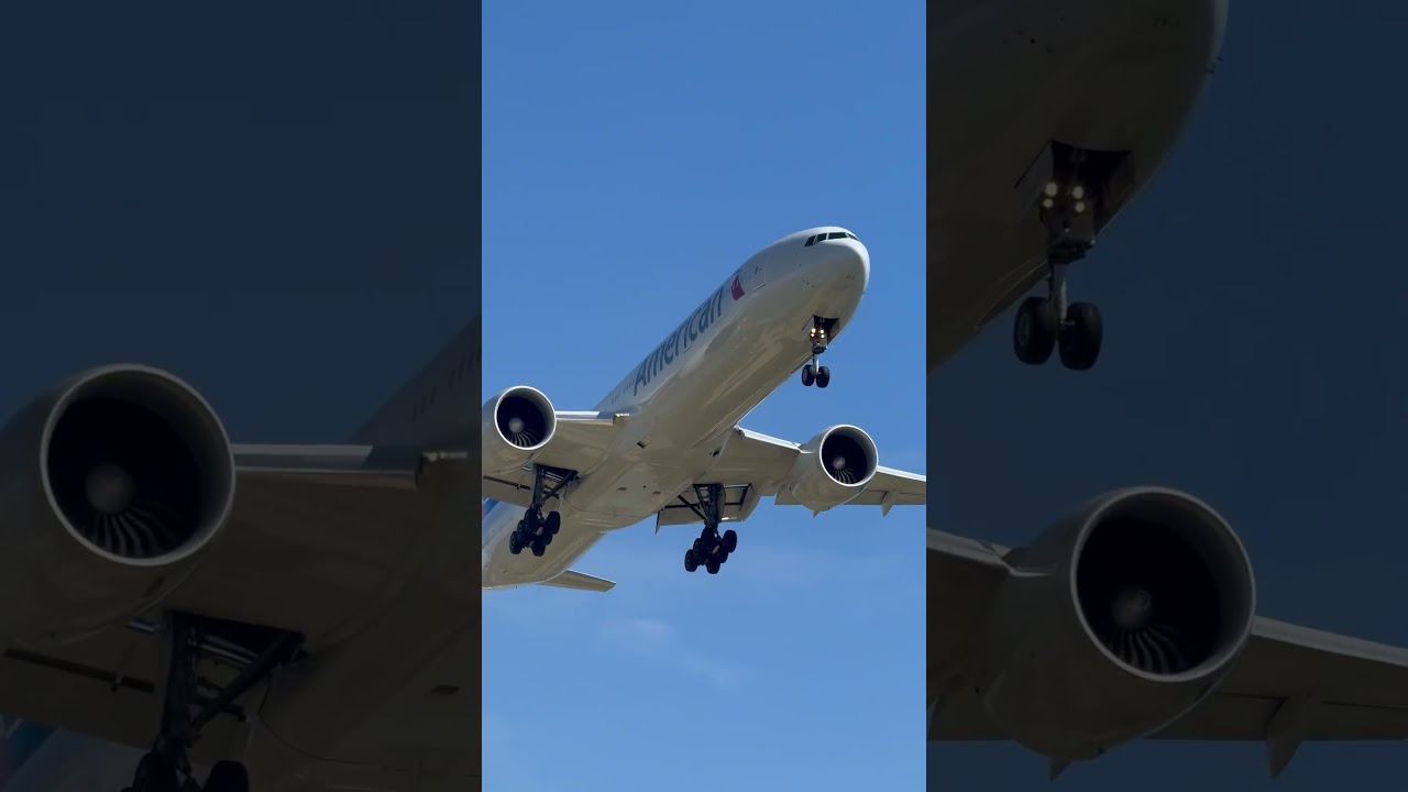 🇺🇸☀️ American Airlines Shines in the Sun | BCN Arrival 🌍✈️ #wingsandrunways #americanairlines