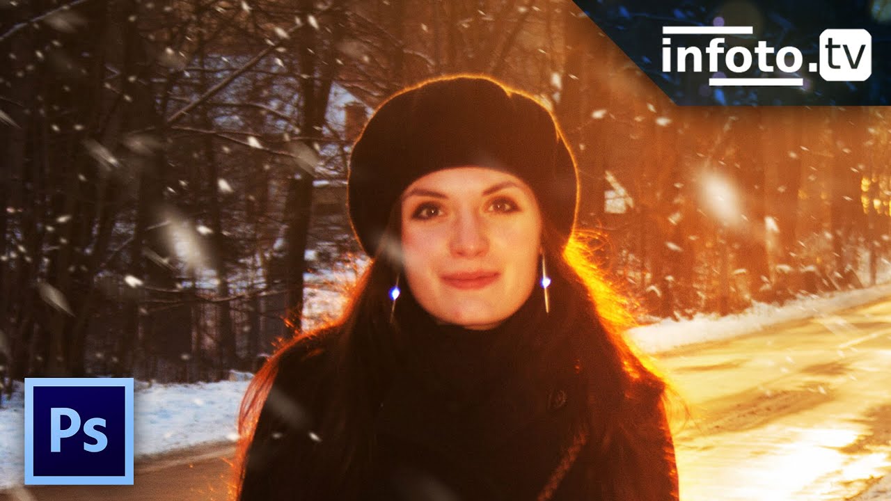 Jak dodać śnieg na zdjęcie w Adobe Photoshop