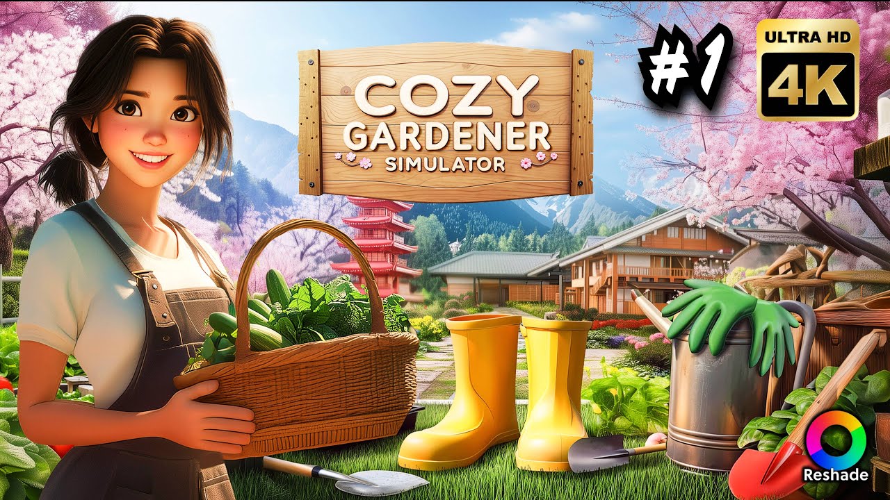 Cozy Gardener Simulator 4K EN Commentary Gameplay +Reshade