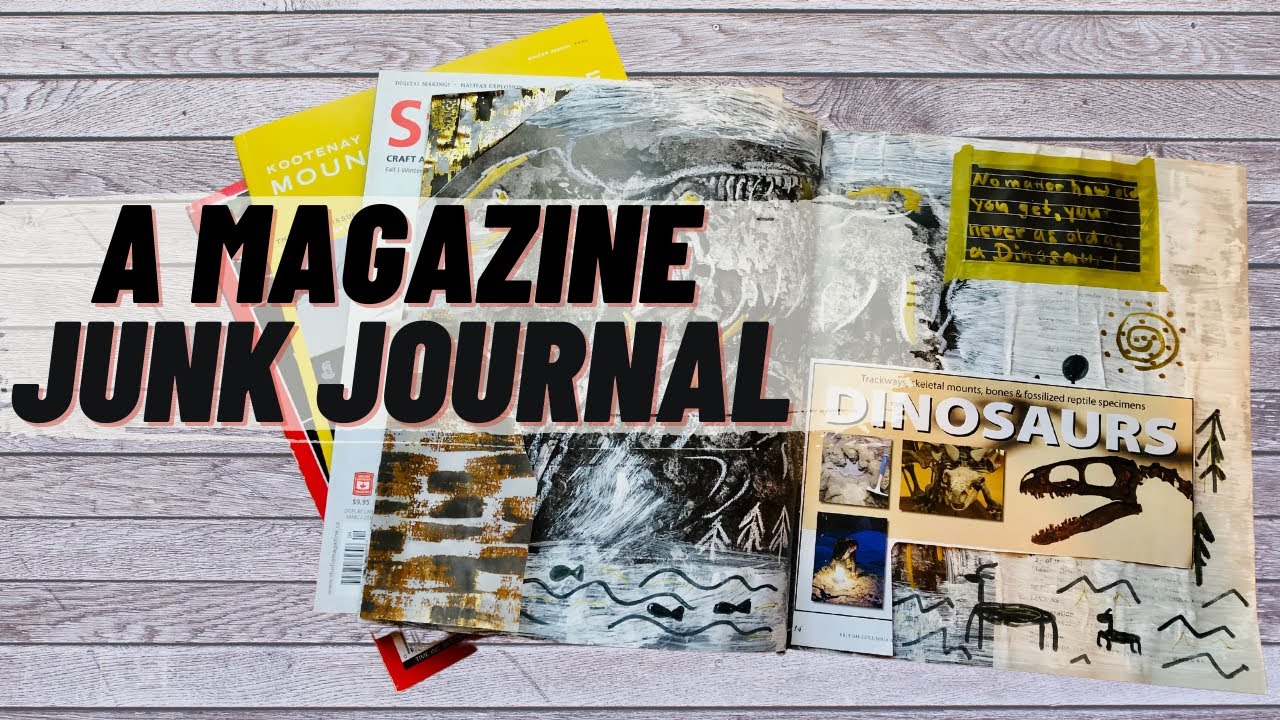 Making an Art Junk Journal from a Magazine | Junk Journal with me!