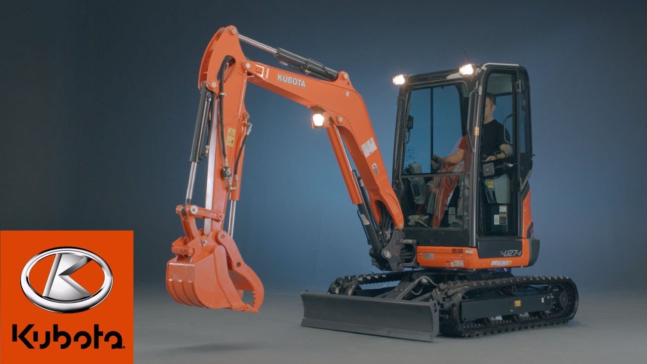 Kubota U27 Series Mini-Excavator: Mastering Precision and Power in 360°