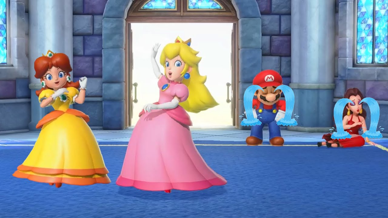 【スーパー マリオパーティ ジャンボリー】ミニゲーム デイジー vs ピーチ vs ポリーン vs マリオ 女子チーム vs マリオの頂上バトル(マスターcpu)