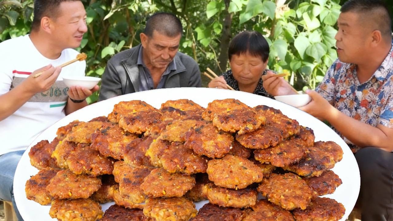 农村小伙尝试做玉米豆腐，嫩滑香甜，每一口都是大地的馈赠！ #抖音新农人 #玉米 #乡村味道