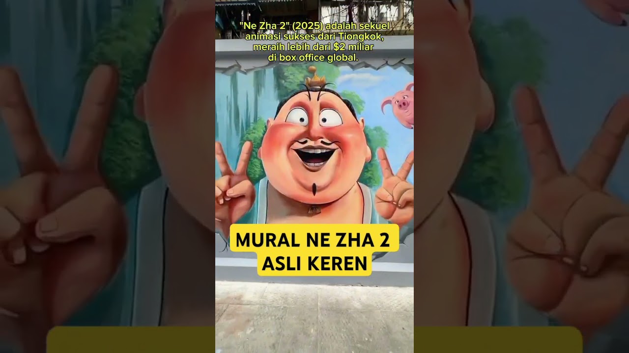 #lukisdindingmural karakter NE ZHA #keren