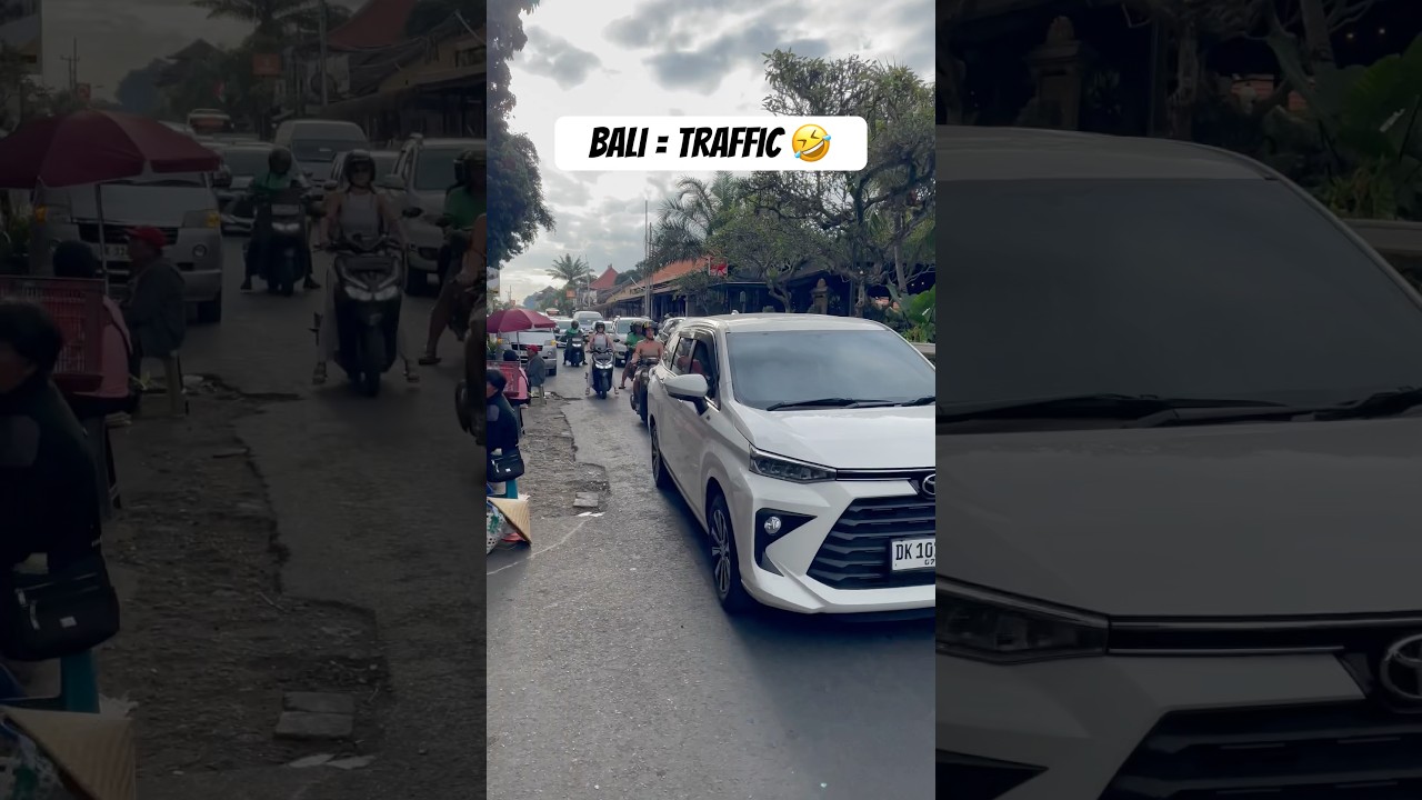Traffic in Bali is Insane 🤣🤣 #bali #viralshorts #ubud