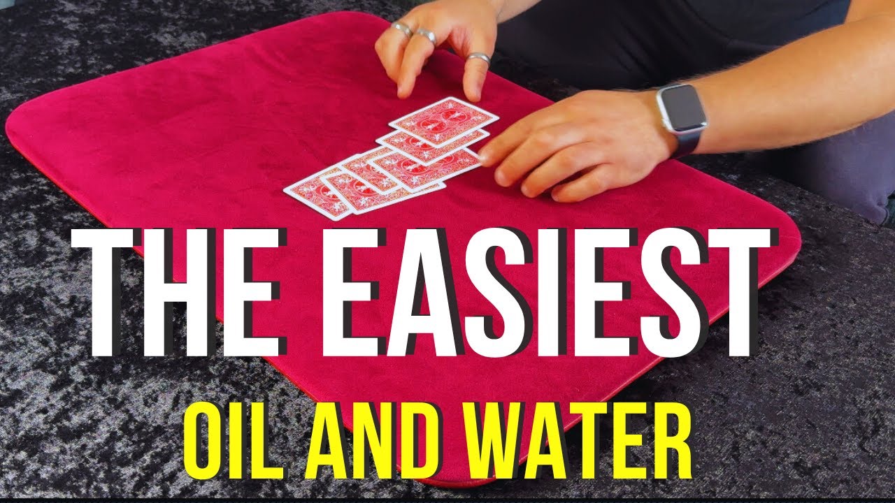 THE EASIEST OIL AND WATER CARD TRICK