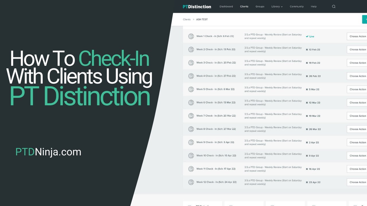 How To Run 'High Ticket' Check-Ins With Your Clients Using PT Distinction