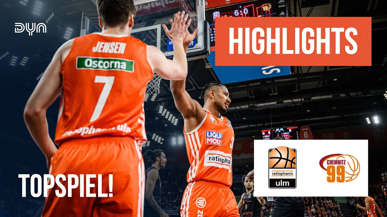 Highlights: ratiopharm ulm -  Niners Chemnitz (Saison 2024/25) | easyCredit BBL | Dyn Basketball