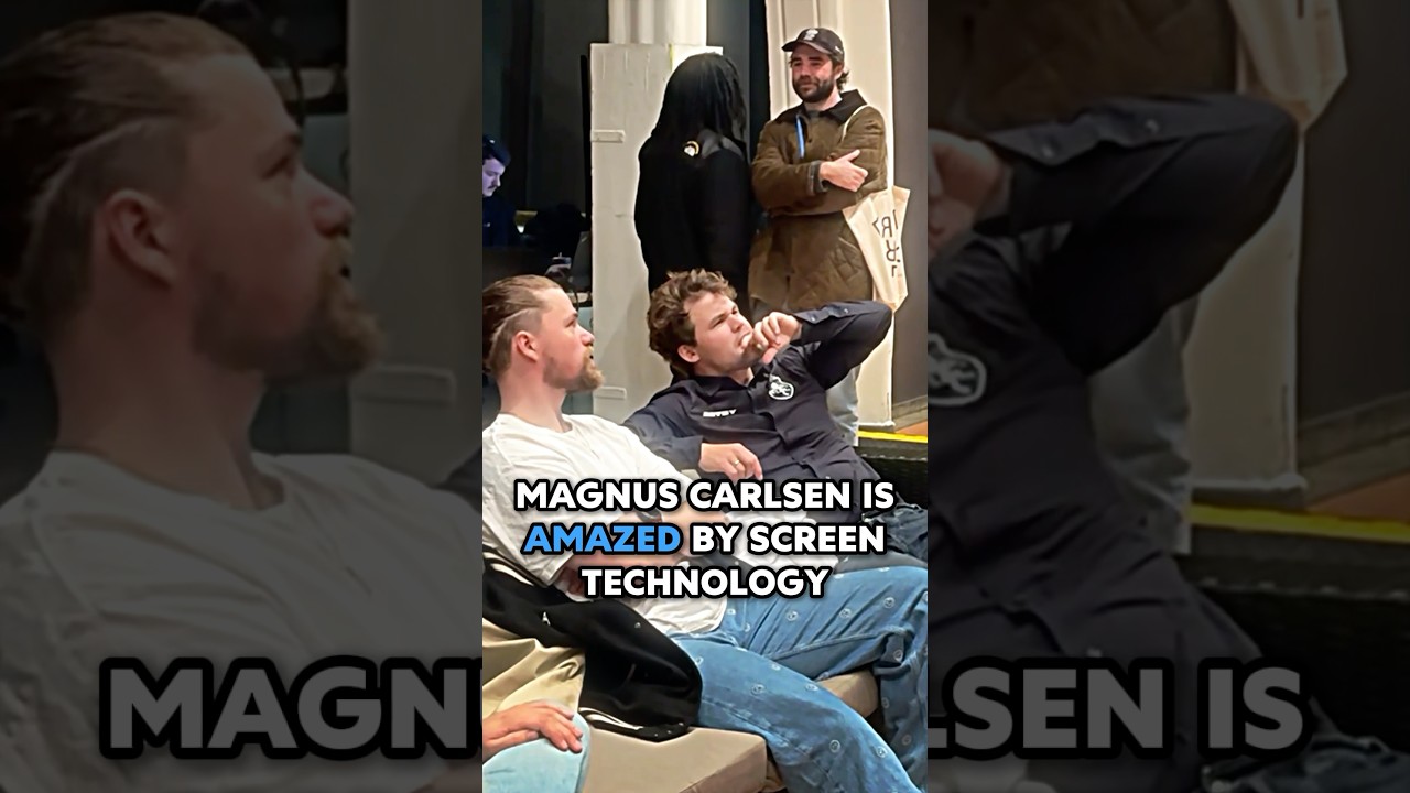 Magnus Carlsen is AMAZED by SCREEN TECHNOLOGY