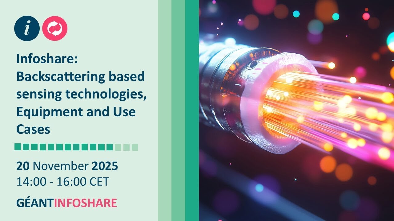 GÉANT Infoshare: Backscattering based sensing technologies, equipment and use cases - 20 Nov 2025
