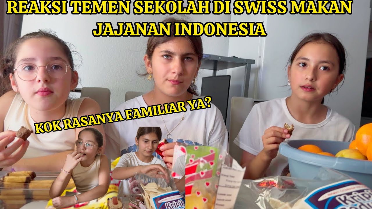REAKSI TEMEN BULE COBAIN JAJANAN INDONESIA