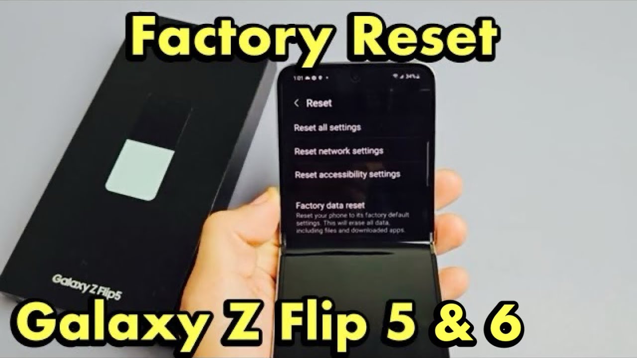 Galaxy Z Flip 5 и 6: как сбросить настройки до заводских, чтобы начать всё сначала или перепродать