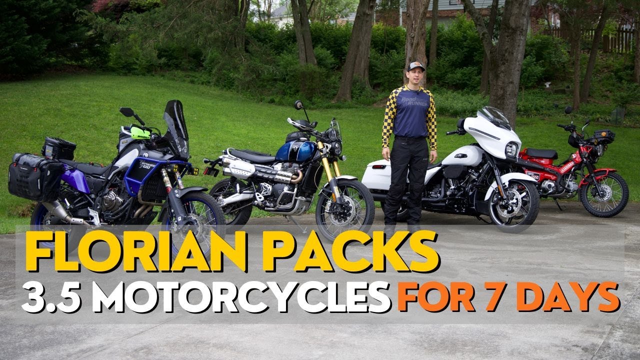 How To Pack For A 7-Day Trip On 3.5 Different Motorcycles