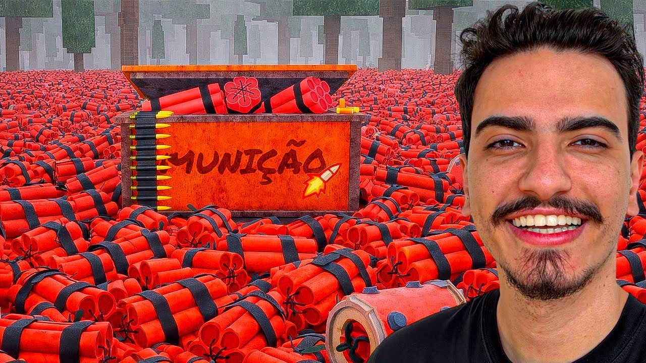 USEI APENAS EXPLOSIVOS PARA ZERAR O 99 NOITES NA FLORESTA 🧨💣