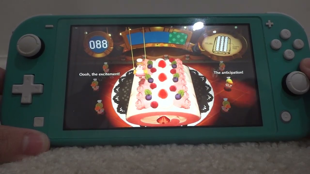 Nintendo Switch Lite decorate and match the cakes has battery empty!