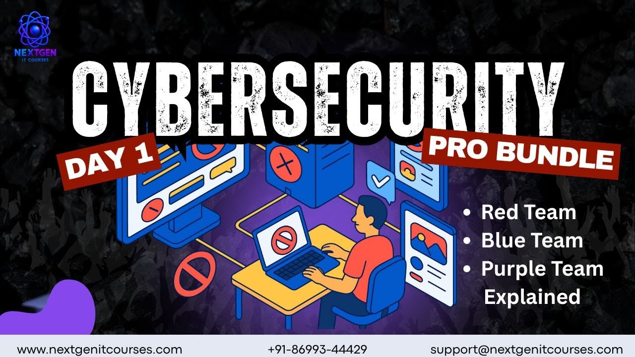 Cyber Security Day 1 | Red Team vs Blue Team vs Purple Team Explained | NextGen IT Courses