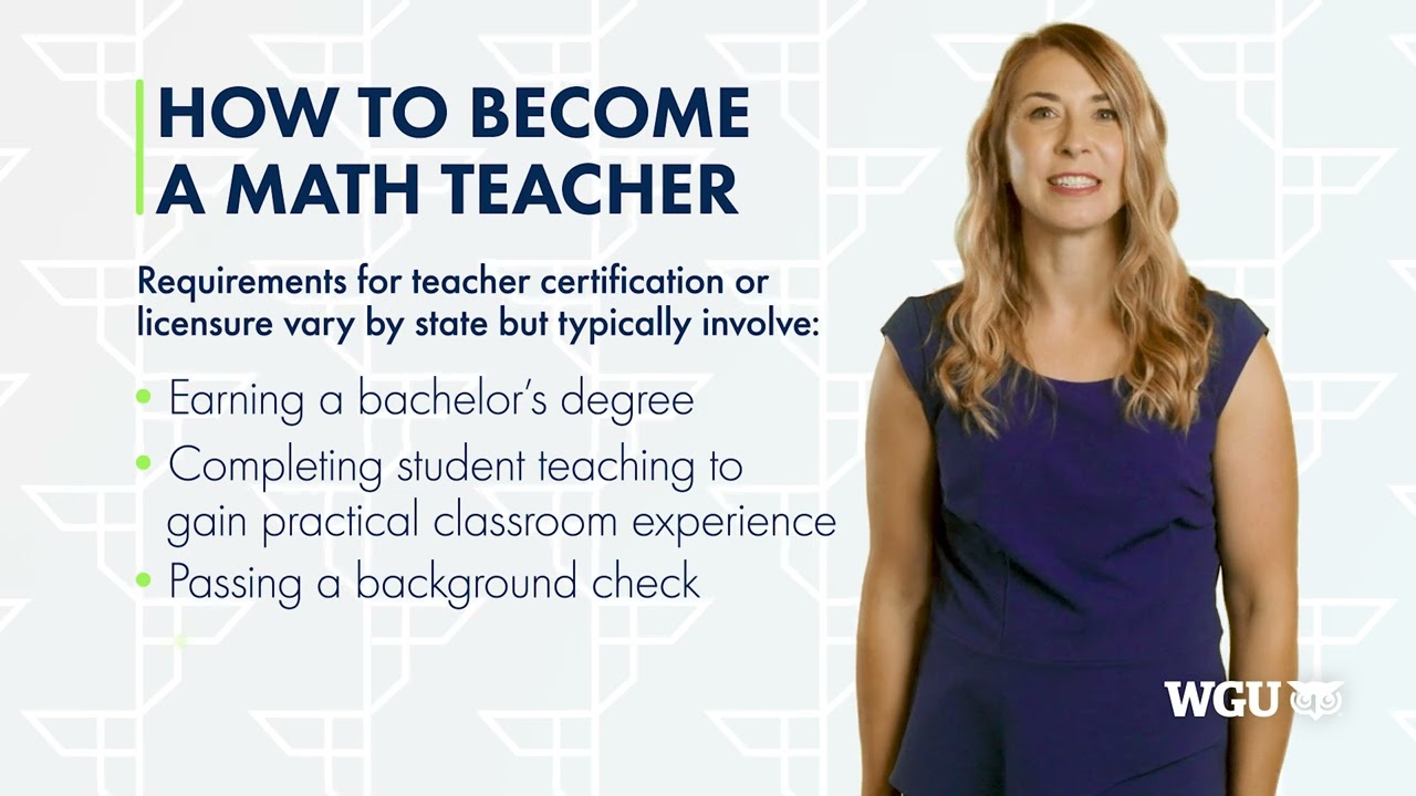 How to Become a Math Teacher