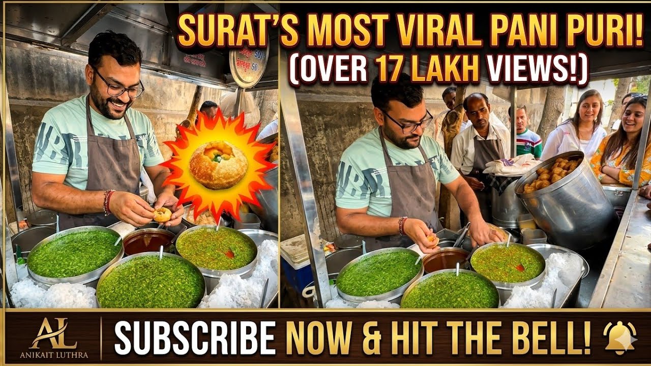 Most Viral Panipuri Of Surat || Indian Street Food || Surat