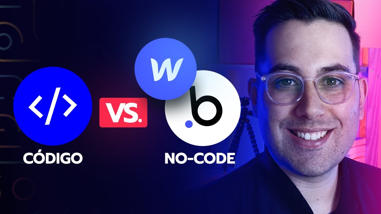 NO-CODE vs C&Oacute;DIGO - Compara&ccedil;&atilde;o Webflow Bubble HTML/CSS