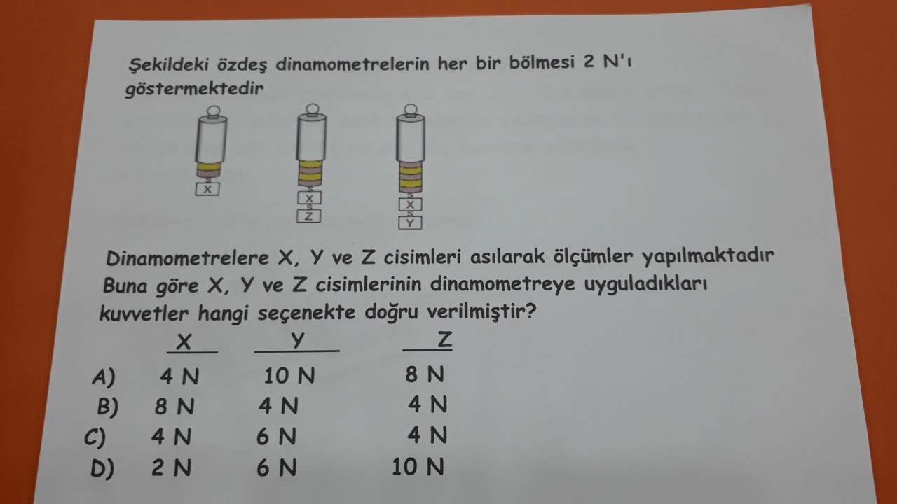 5.sınıf kuvvetin &ouml;l&ccedil;&uuml;lmesi, dinamometreler, s&uuml;rt&uuml;nme kuvveti #Bulbulogretmen #kuvvet #dinamometre