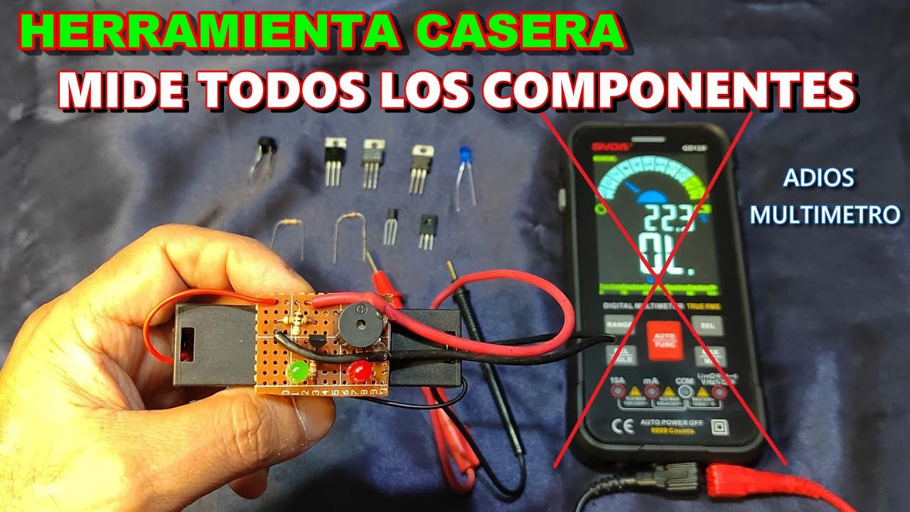 ✅ IMPRESIONANTE HERRAMIENTA CASERA! ADIOS AL MULTIMETRO, MIDE TODOS LOS COMPONENTES ELECTRONICOS!