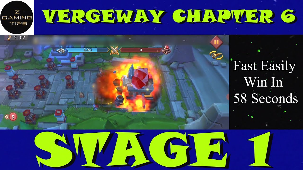 Vergeway Chapter 6 Stage 1 (100% Fast Easily Win in 58 Seconds)